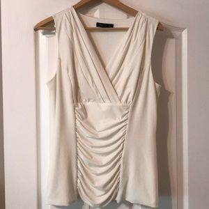 White House Black Market sleeveless white top